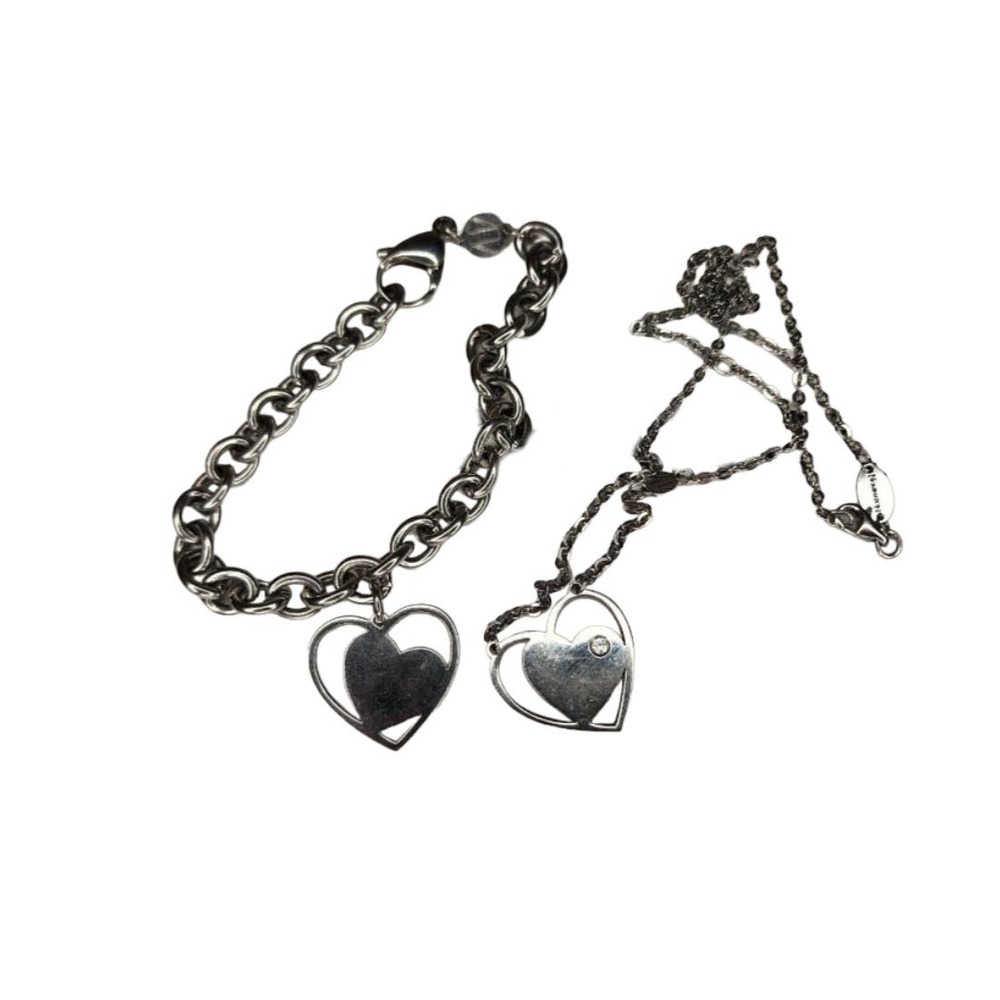 Nomination Italy LOVE Heart Italy Necklace & Bracelet Zirconia Stone 024520-014